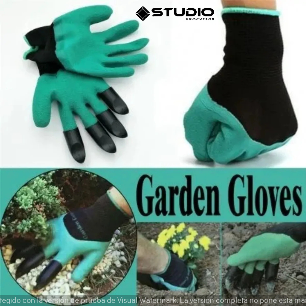 1 par de guantes de jardinería, guantes de protección de jardín de