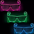 Lentes Gafas Con Luz De Neon Fluor Fiestas Nocturnas A Pilas en internet
