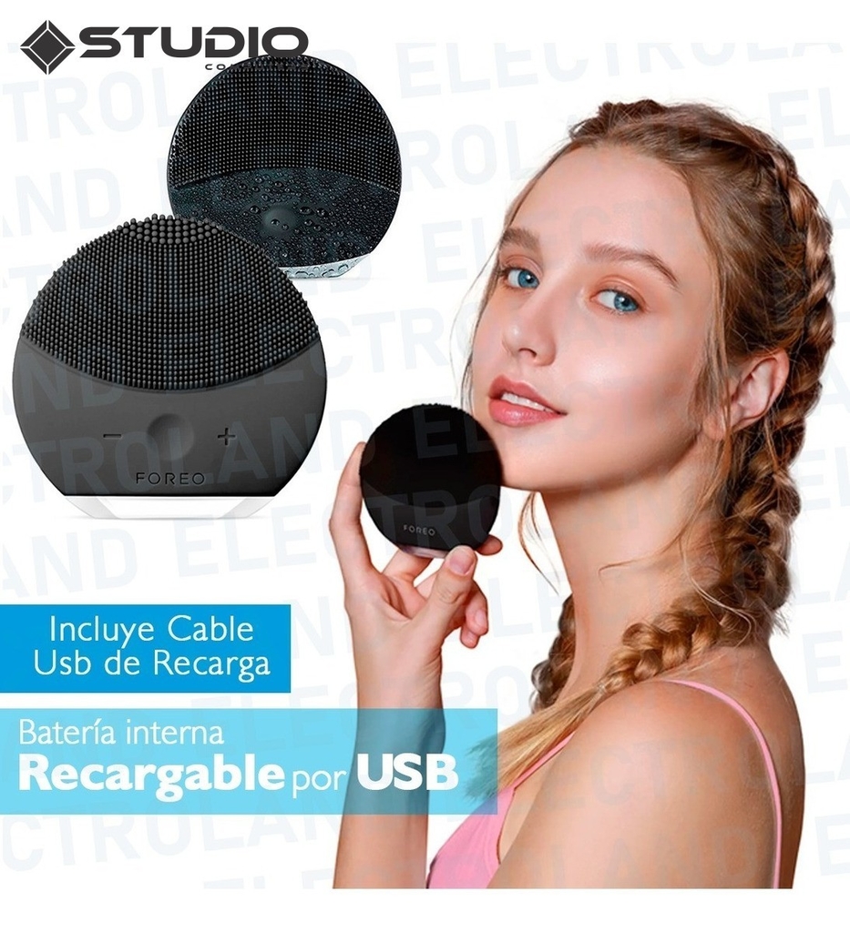 Limpiador Facial Eléctrico FOREVER Masajeador con USB - FUCSIA IMPORTADO