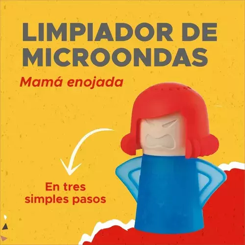 Limpiador Microondas Mama Enojada Hogar Cocina Vapor X 12u.