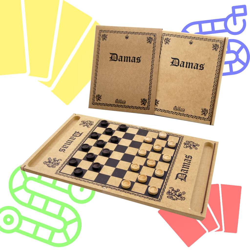 Jogo de tabuleiro Damas - Comprar em Bc Jogos