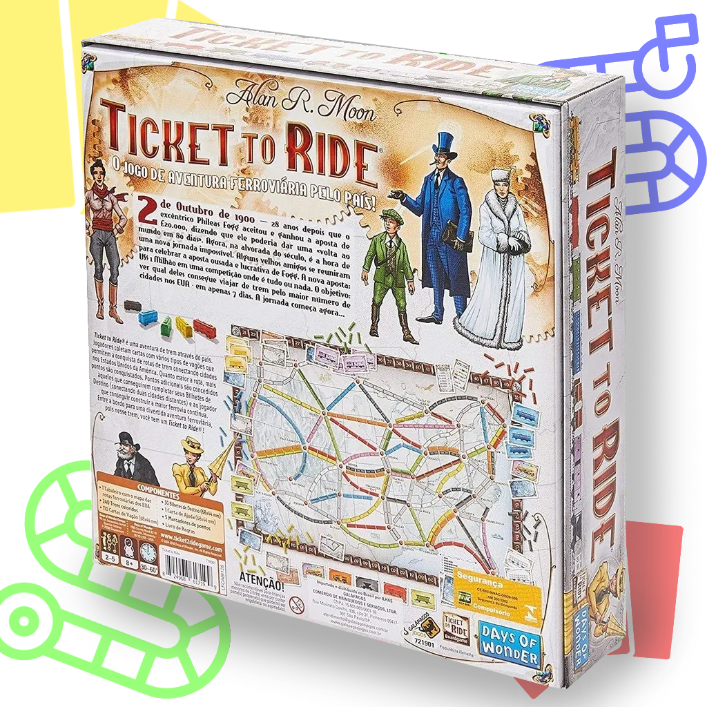 Jogo de tabuleiro Ticket to Ride