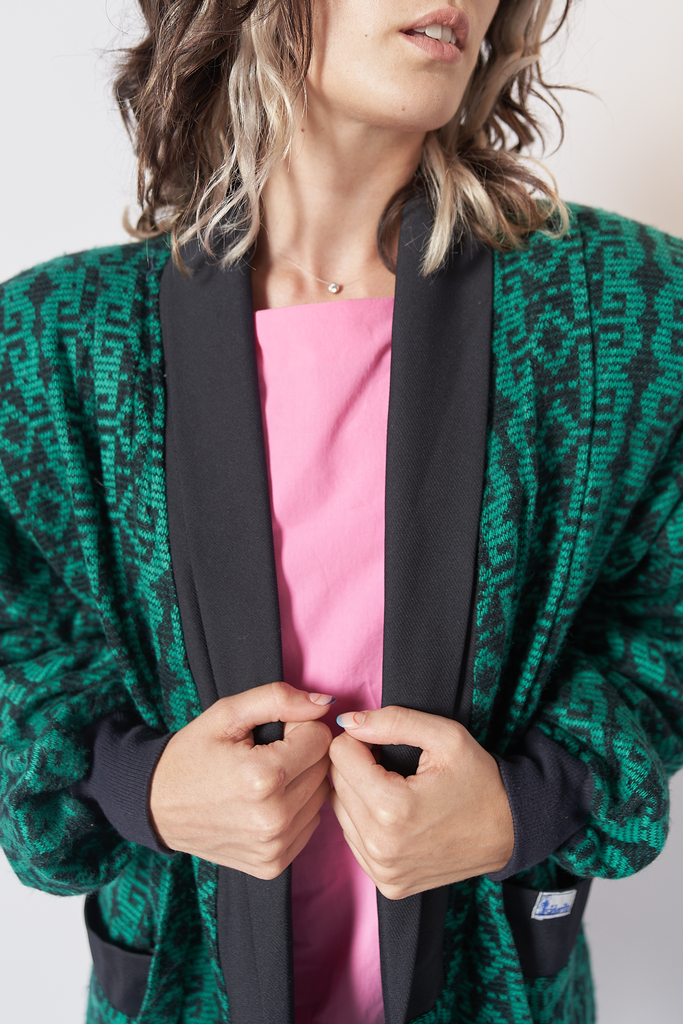 Cardigan estampado Verde Comprar en CUBA LAL