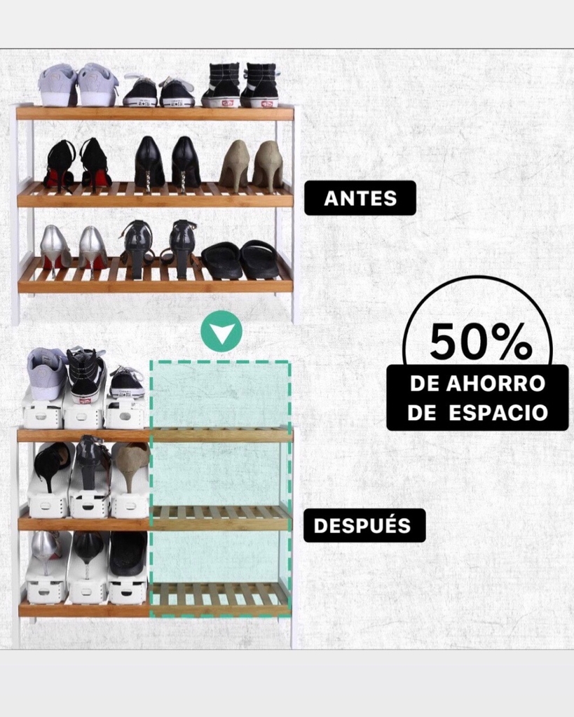 ORGANIZADOR PARA ZAPATOS NEGRO