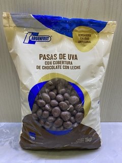 Pasas de uva con cobertura de chocolate con leche argenfrut por 1 kilo