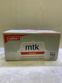 Margarina MTK Calsa para hojaldre