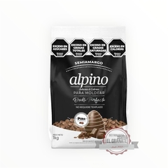 Chocolate alpino pins semiamargo por 1 kilo