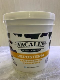 Dulce de leche Vacalín por 10 kilos repostero, pote de plástico