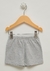 Short básico de jersey gris melange