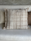 ALMOHADON VALLE - JAPEADO BEIGE + BLANCO - (EN STOCK) - comprar online