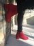 Bota Overglam Rojo Nobuck