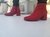 Bota Overglam Rojo Nobuck - comprar online