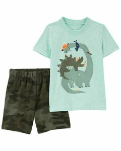 duo de remera y short de algdon carters