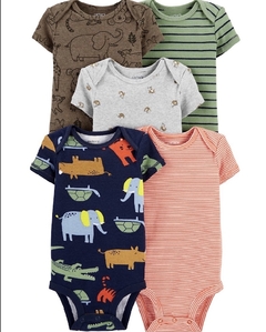 Pack de bodys carters manga corta