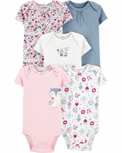 Pack de bodys Carters manga corta