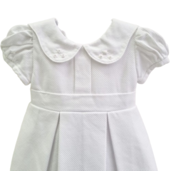 VESTIDO BATIZADO EM PIQUET - comprar online