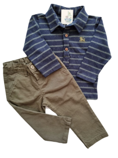 CONJUNTO POLO LISTRADA