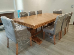 Comedor Barcelona XXL (Mesa grande enchapada + sillas Dana) - tienda online