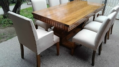 Comedor Barcelona XXL (Mesa grande enchapada + sillas Dana) en internet