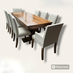 Comedor Barcelona (Mesa Enchapada + Sillas Dana) - comprar online