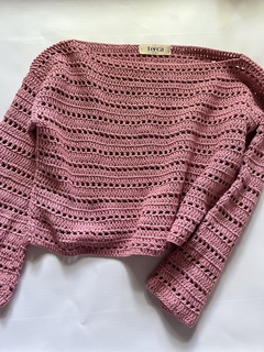 Sweater calado rose