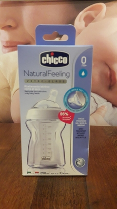 NATURALFEELING VIDRIO 0M+. 250ML. FLUJO LENTO - CHICCO (8058664103645)