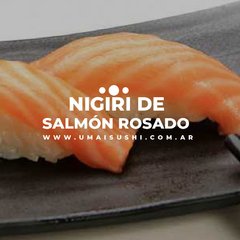 Nigiri de salmón rosado (5 unidades)