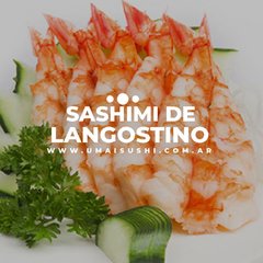 Sashimi de langostinos (3 unidades)