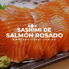 Sashimi de salmón rosado (5 unidades)