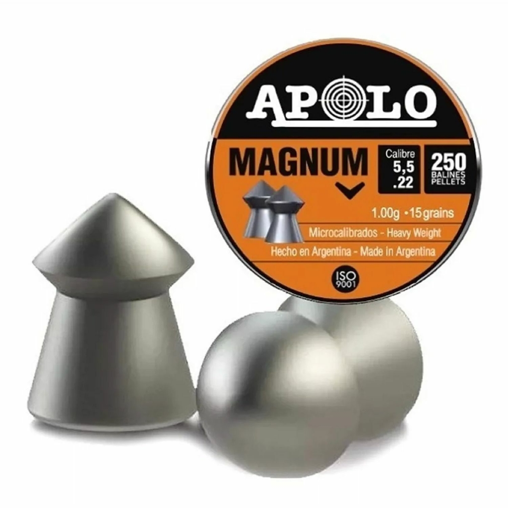 BALIN APOLO MAGNUM 5.5 mm 250 u PLOMO