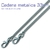 Cadena metalica de 33 cm c/mosqueton y argolla