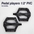 Pedal FEIMIN playero PVC 1/2" c/bolillas - comprar online