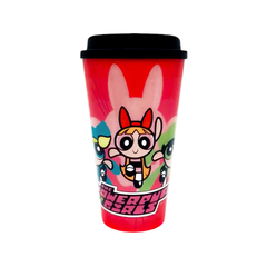 Vaso con Tapa Powerpuff Girls Oficial