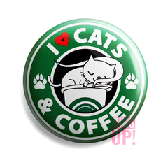 Pin I Love Cats and Coffee