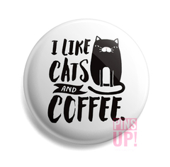 Pin I Like Cats and Coffee