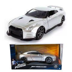 Auto Fast & Furious Brian's Nissan GT-R (R35) Gris