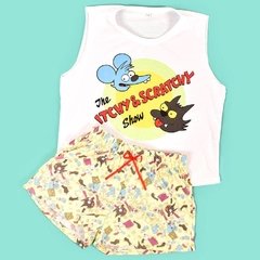 Pijama Tomy y Daly Simpsons - Talle 36 a 38