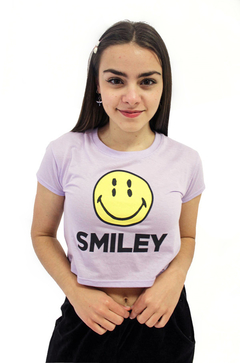 Remera corta SMILEY - Talle S - comprar online