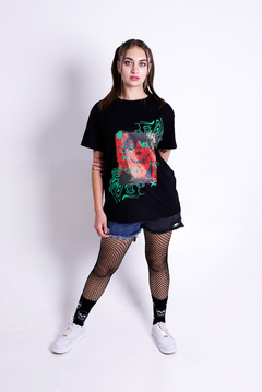 Remera Psycho Cat Unisex Talle M - tienda online