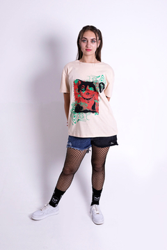 Remera Psycho Cat Unisex Talle M en internet