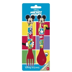 Set 2 Cubierto Infantil Mickey Mouse