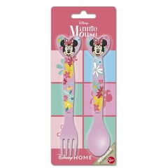 Set 2 Cubierto Infantil Minnie Mouse