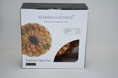 FORMA P/ BOLO ALUMÍNIO FUNDIDO SEPHIRA CAKE PAN BRONZE - MARISSA LOUNINA na internet