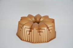 FORMA P/ BOLO ALUMÍNIO FUNDIDO DECO CAKE PAN BRONZE - MARISSA LOUNINA