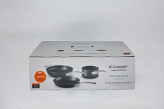 LE CREUSET JOGO LEITEIRA 16 CM E 2 FRIGIDEIRA 14 E 26 CM ALUMINIO