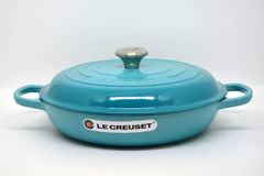 CAÇAROLA BUFFET 30CM SIGNATURE AZUL CARIBE - Le Creuset