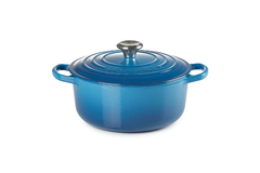 PANELA REDONDA 20CM SIGNATURE AZUL MARSEILLE - Le Creuset