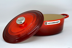 PANELA OVAL 27CM VERMELHO - LE CREUSET - comprar online