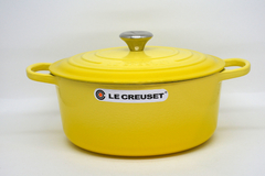 PANELA REDONDA 28CM SIGNATURE AMARELO SOLEIL - LE CREUSET