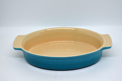 TRAVESSA OVAL 28CM AZUL CARIBE - LE CREUSET